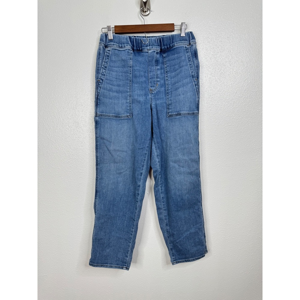 Madewell Pull-On Relaxed Jeans in Boyer Wash Size Small